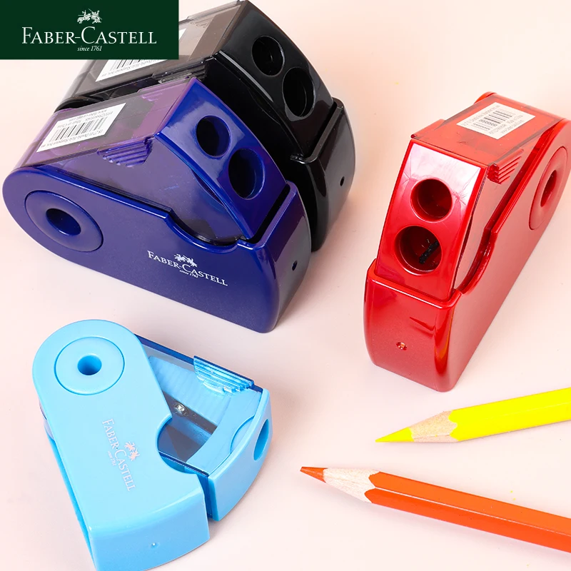 Temperamatite Faber-Castell da utilizzare con matite e matite colorate Spessore di varie fusti, dimensioni standard e ad albero largo 5