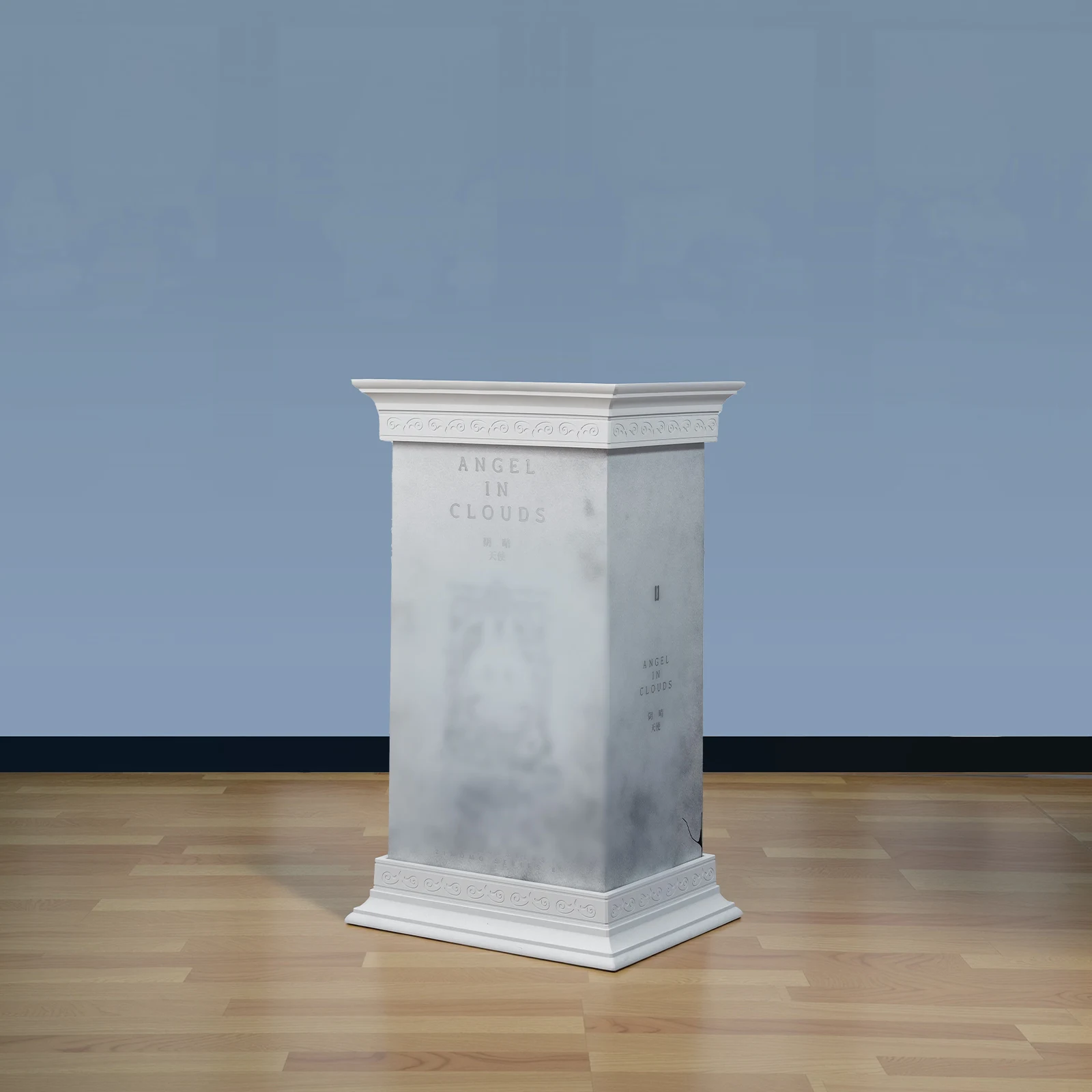 Eary Monster Vetrina per Labubu Zimomo Solo angelo Colonna romana Base Art Display Box per bambola giocattolo Scatola fai da te Cavalletti Accessori 2