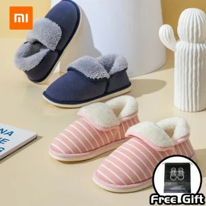 Xiaomi MONDOBELL Pantofole invernali calde Scarpe in cotone leggere e silenziose Peluche antiscivolo per donna e uomo 1
