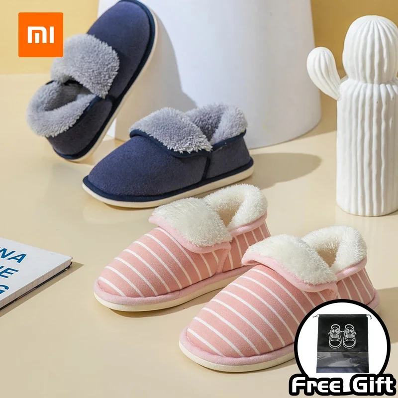 Xiaomi MONDOBELL Pantofole invernali calde Scarpe in cotone leggere e silenziose Peluche antiscivolo per donna e uomo 1