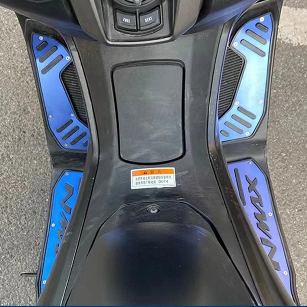 Moto Pedana Passi Pedane Rilievi Del Piede Pedali Antiscivolo Pedane Piastra Per Yamaha NMAX125 NMAX155 NMAX 125 155 2020-2024 4