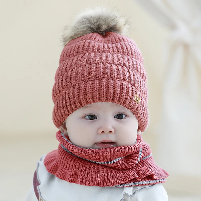 1-3Y Sciarpa invernale per bambini Scaldacollo per bambini Ghetta per il collo per bambini Silenziatore lavorato a maglia di lana morbida Ragazzi Ragazze Sciarpa calda all'uncinetto solida 4