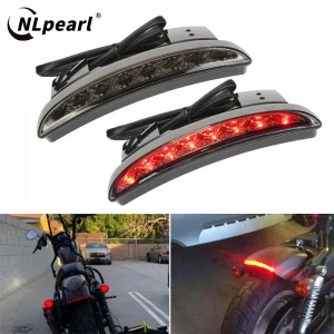 Parafango posteriore per moto Tailling Edge LED rosso freno targa fanale posteriore stop luce di marcia indicatore di direzione per Moto Harley 1