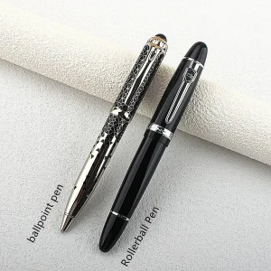 Marchio di alta qualità JINHAO X159 Penna roller dorata Regalo in metallo Penna a inchiostro per firma calligrafia classica PK Jinhao 450 1