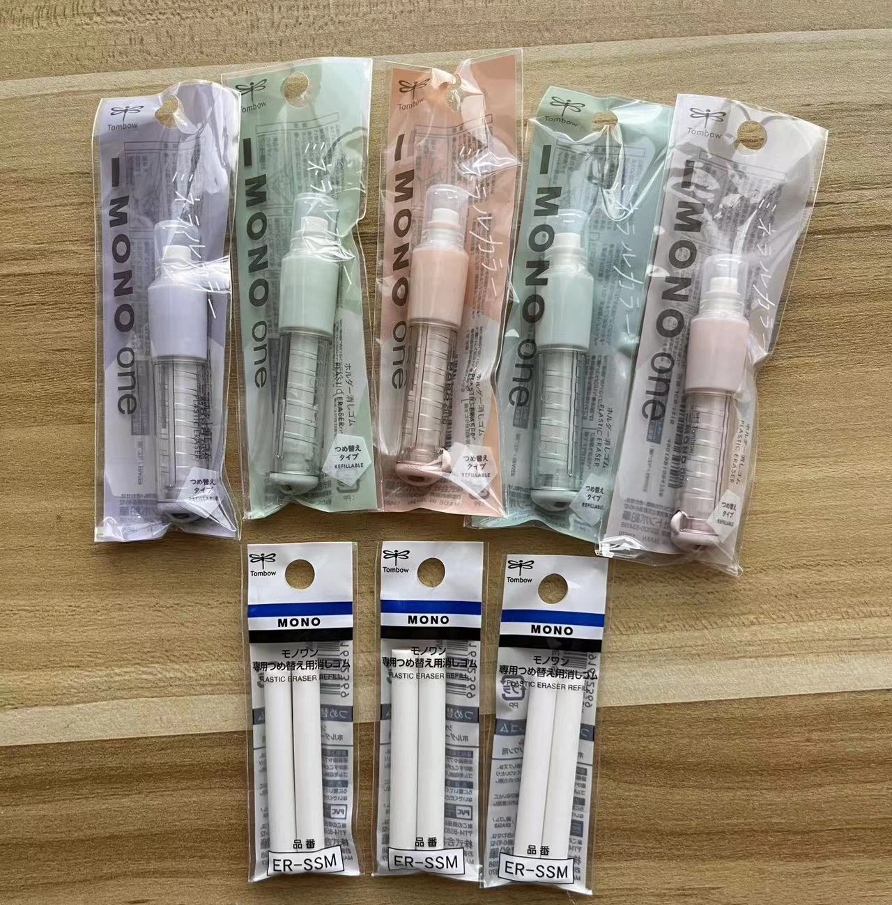 TOMBOW MONO ONE Gomma JCB-111 Studente Bambino Rossetto Gomma rotante Schizzo artistico Disegno Evidenziatore Gomma 1