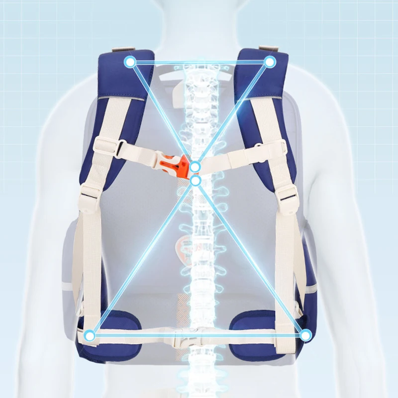 Zaino da scuola stile semplice casual in stile coreano per ragazze Zaino per bambini Borsa per studenti delle scuole medie elementari per età 6-12 anni 3