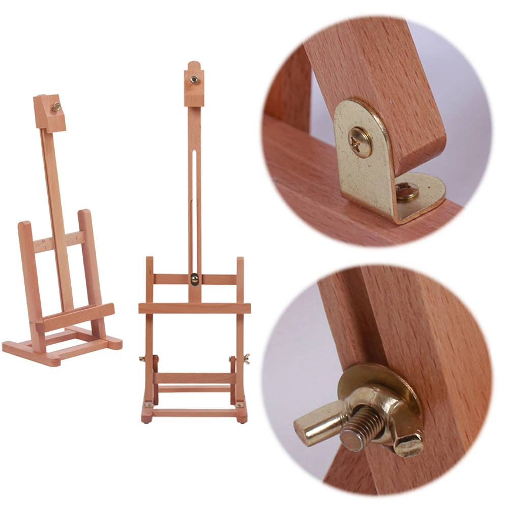 Cavalletto da tavolo in legno Supporto per pittura da tavolo Cavalletto da tavolo portatile per artisti principianti e adolescenti 1