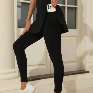 Gonna sportiva da donna Gonna esterna anti-luce Pantaloncini interni Alta elasticità Asciugatura rapida Fitness Corsa Yoga Tre in uno 1