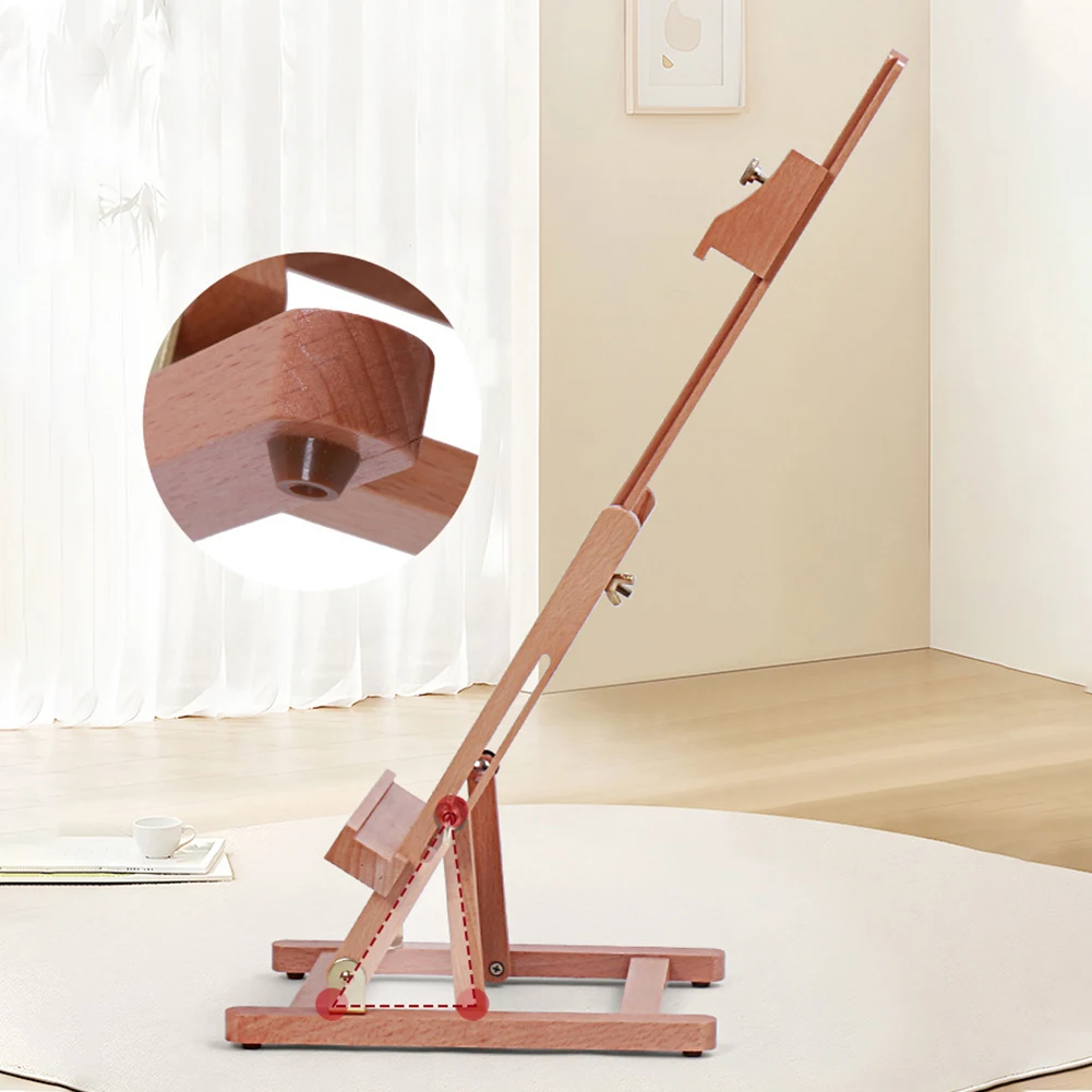 Supporto per pittura da tavolo Cornice per esposizione da studio Cavalletto da tavolo portatile per artisti principianti adulti 2