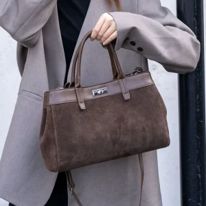 Burminsa Borse tote in vera pelle scamosciata di vacchetta per donna Borse a tracolla a spalla da donna con tracolla di design di lusso 2025 1