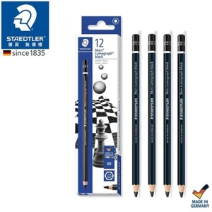 12 pcs Staedtler 100B matita matite da disegno professionali matite per schizzi per studenti matita a carbone forniture per ufficio di cancelleria per la scuola 1