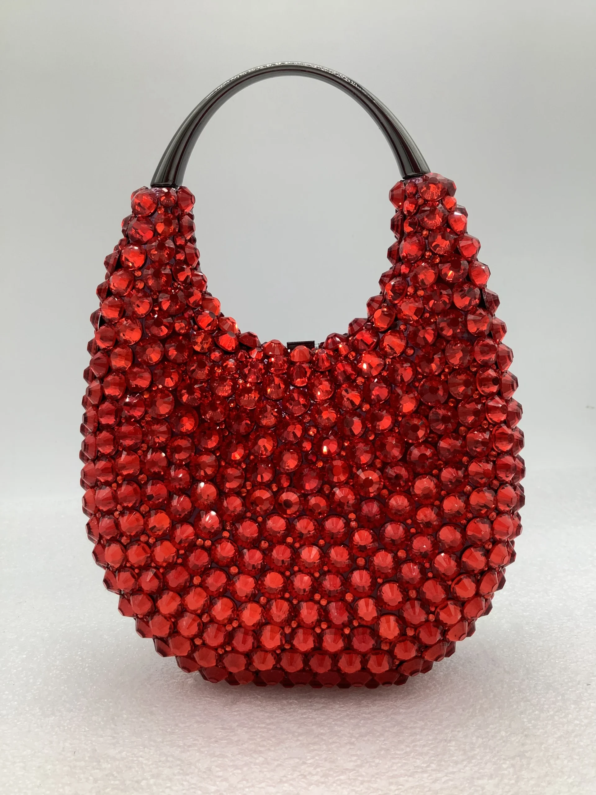 Pochette da donna in cristallo con catena di diamanti Borsa da sera con strass per festa di nozze Borsa da sera Borse da sposa femminili 3