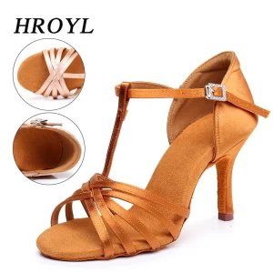 Scarpe da ballo latino per donna Scarpe da ballo da donna Sala da ballo Tango Scarpe moderne Tacchi da allenamento per pratica di salsa standard 5/7.5/8.5cm 1