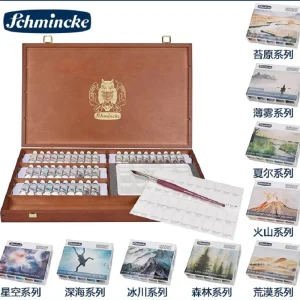 Schmincke Artista Tubo Set di acquerelli 5ml Colori precipitati Nuovo materiale scolastico acuarela Materiale artistico 1