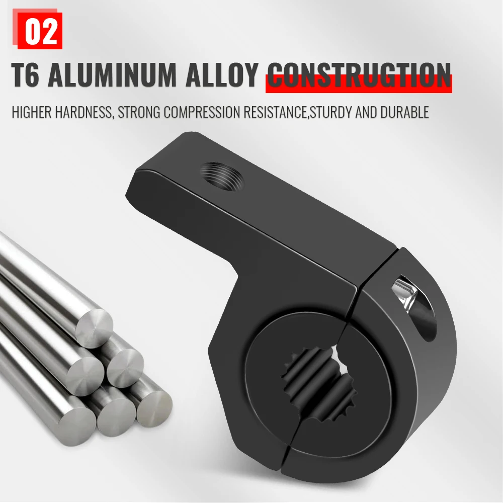 Staffa di montaggio Hot Bull Bar Faretto per luce di guida fendinebbia Staffa di morsetto universale per supporto per fendinebbia per auto e moto 4