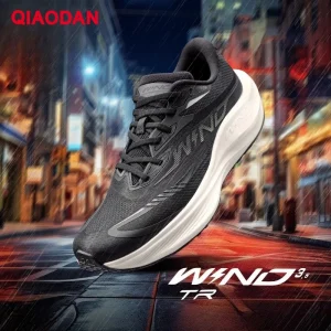 QIAODAN Vento forte 3.5TR Scarpe da corsa impermeabili 2025 Autunno Inverno Uomo Assorbimento degli urti Rimbalzo Scarpe da ginnastica da corsa QDB023254297 1