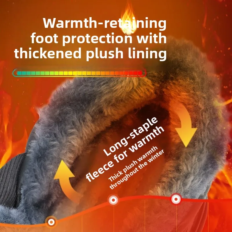 High Quality Safety Shoes for Men Woman Autumn Winter Thickened Warm Boots Woman Sneakers Anti-smashing Steel Toe Cap Puncture 2