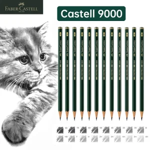 Faber-Castell 9000 matite 8/16 pezzi schizzo disegno matita Set arte matite di grafite scrittura principianti Design matita forniture artistiche 1