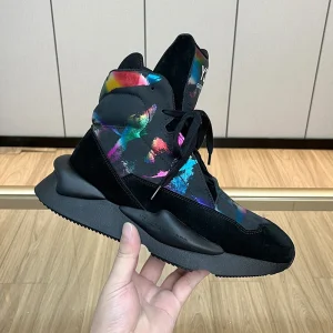 New Fashion Uomo Donna Sneakers casual Stivaletti unisex Stampa Scarpe alte in pelle di mucca Scarpe da ginnastica con plateau da uomo Scarpe da tennis 1