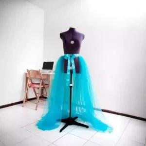 Gonna trasparente con scollo all'americana in pizzo, festa di nozze, cocktail, abito da ballo, gonna a coda di pesce, fibra di poliestere, tinta unita, scava fuori Desi 1