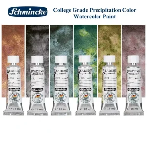 Schmincke 6 colori Acquerello Pigmento Precipitazione Colore Texture Pittura Precipitazione Colore Sub-pack Acuarela Rifornimenti d'arte 1