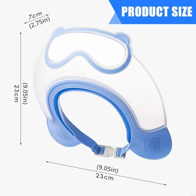 Cuffie per doccia per bambini Cappello per il lavaggio dei capelli dei cartoni animati per neonati Cappello per protezioni le 6