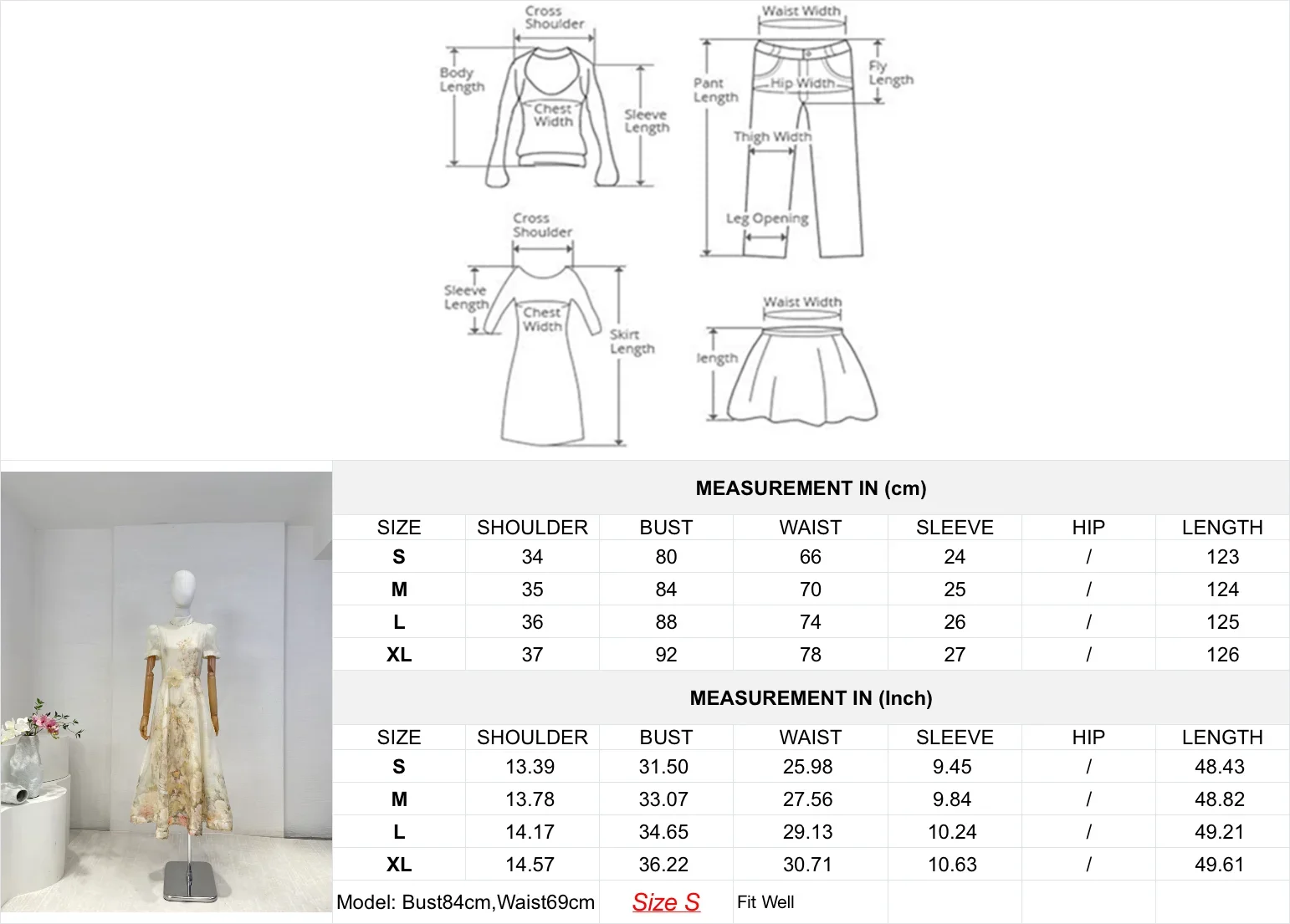 Autunno 2026 nuove donne in stile casual che indossano abito longuette con perline a maniche corte con stampa di rose beige Vendita calda 3