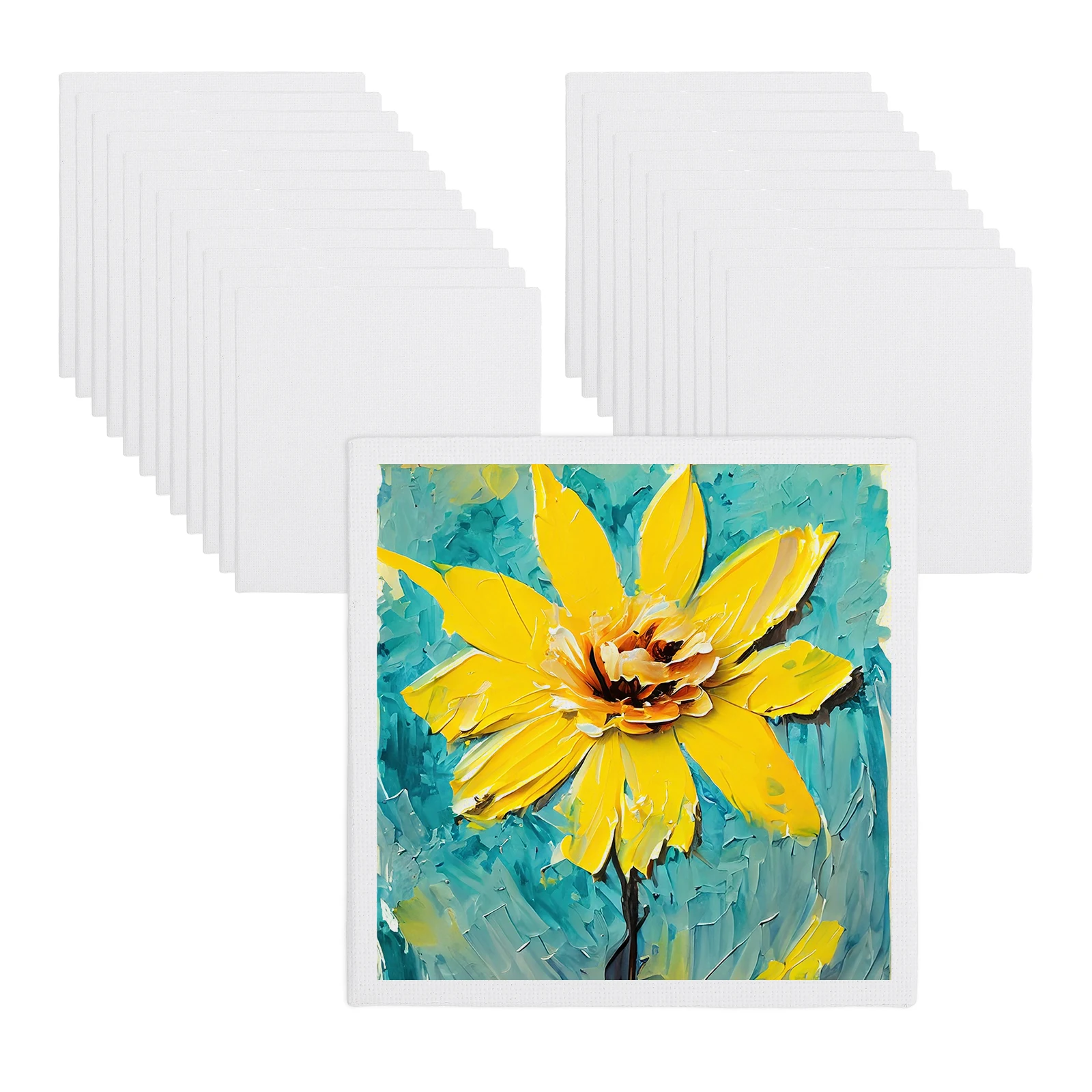 5/10/24 pezzi tavole di tela per dipingere cotone vuoto pannelli di tela di arte preparata forniture d'arte senza acidi per olio acrilico acquerello 1