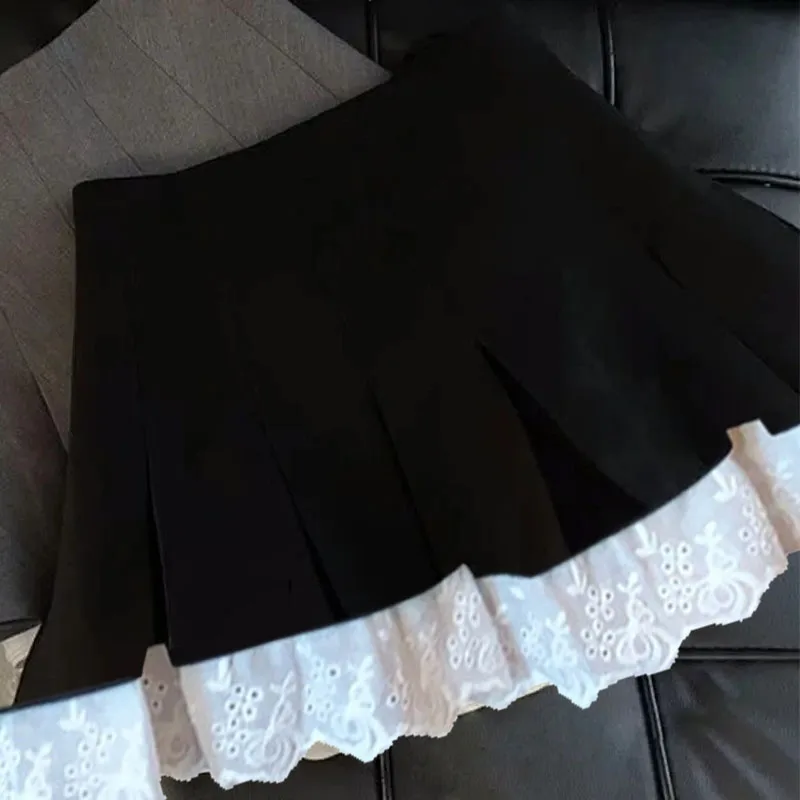 Gonna con paillettes argento Donna Minigonna a vita alta Donna Moda Glitter lucidi Eleganti gonne corte per le donne Gonne Y2k 3