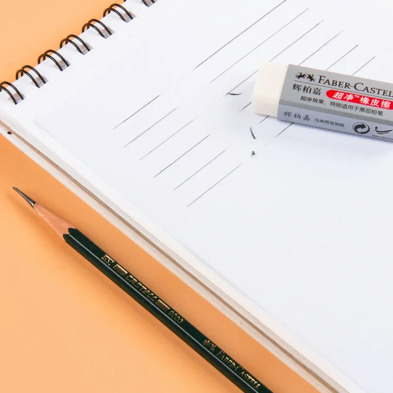 Faber Castell Gomma da matita Forte pulizia Gomma super pulita senza polvere per disegno/schizzo Gomme da cancellare Forniture di cancelleria artistica 3