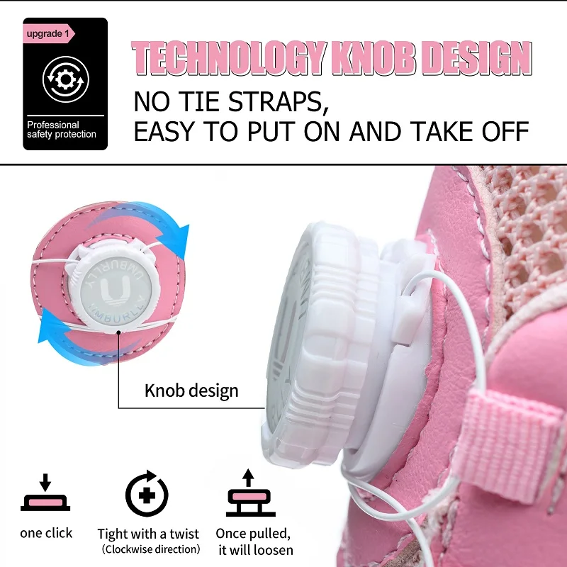 Pulsante rotante Scarpe antinfortunistiche da donna Scarpe da ginnastica da lavoro traspiranti Scarpe con punta in acciaio Scarpe protettive da donna Scarpe da lavoro antiforatura 2