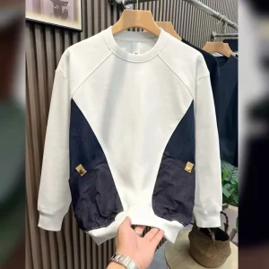 Borsa interpositiva autunno inverno di marca Felpa da uomo a maniche lunghe girocollo Camicia che tocca il fondo Stile coreano Versatile Bello Top 1