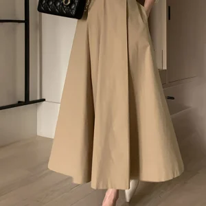 Gonne autunnali estive 2025 Gonne basic quotidiane a vita alta a vita alta alla moda elegante da donna 1