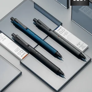 Uni KuruToga Matita meccanica in metallo M5-KH 0,5 mm Piombo più stabile Tecnologia nera Rotazione Lapices di fascia alta per l'ufficio scolastico 1