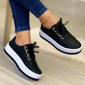2021 Nuovo Autunno Casual Moda Donna Scarpa Singola Mocassini Suola Spessa Scarpe di Spugna Comode Calzature da Donna Suola in Gomma 1