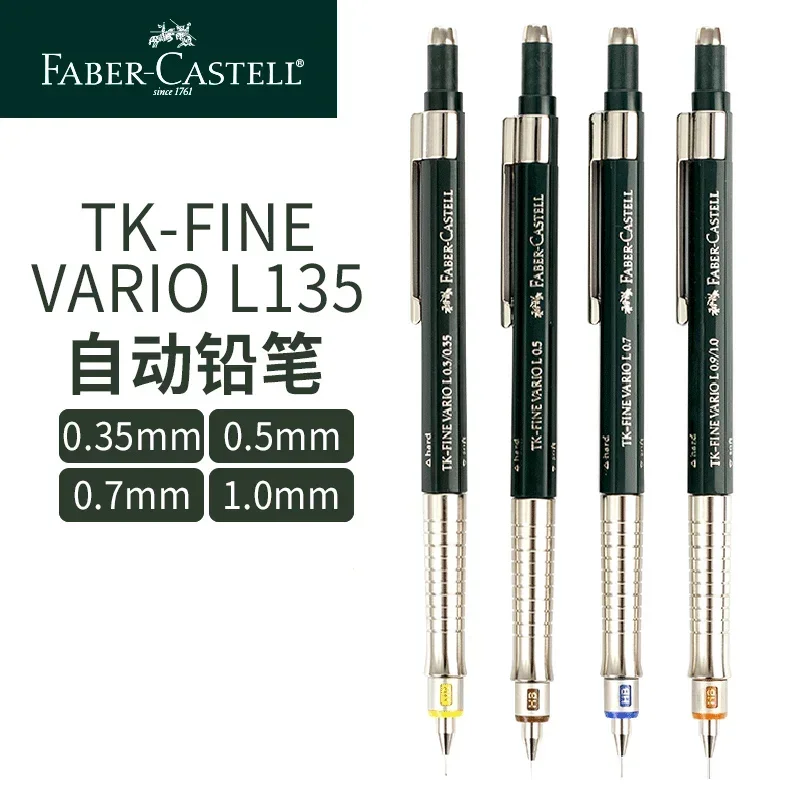 Faber Castell TK-Fine Vario Matite meccaniche 0,35/ 0,5/0,7 /1,0 mm Design Art Painting Disegno professionale Matita grafica 2