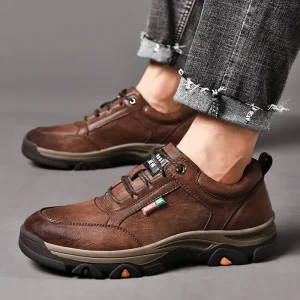 Scarpe casual da uomo in pelle di alta qualità Moda comode scarpe sportive antiscivolo Mocassini Scarpe da ginnastica da passeggio da uomo retrò traspiranti 1