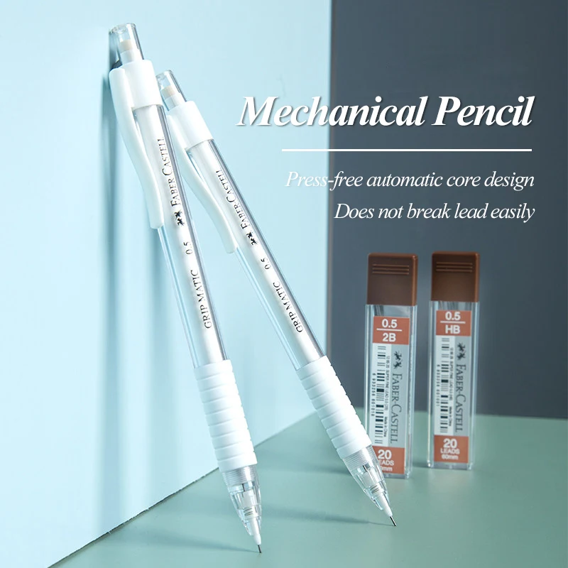 Faber-Castell Matita meccanica automatica senza pressione 0,5 mm 2B/HB Disegno Design Pittura Forniture di cancelleria per ufficio scolastico 2