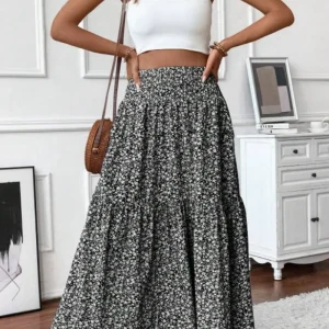 Nuova piccola gonna floreale da donna/gonna slim da donna fresca e alla moda 1