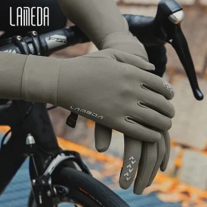 LAMEDA Guanti da ciclismo invernali da uomo Guanti da bici termici Touchscreen Guanti da equitazione per bicicletta da strada di montagna antiscivolo con dita intere 1