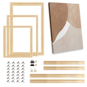 40x80 50x100 Cornice in legno naturale per parete Cornice su tela Cornice per pittura con diamanti Cornice per poster Cornice da parete Decorazioni per la casa 1