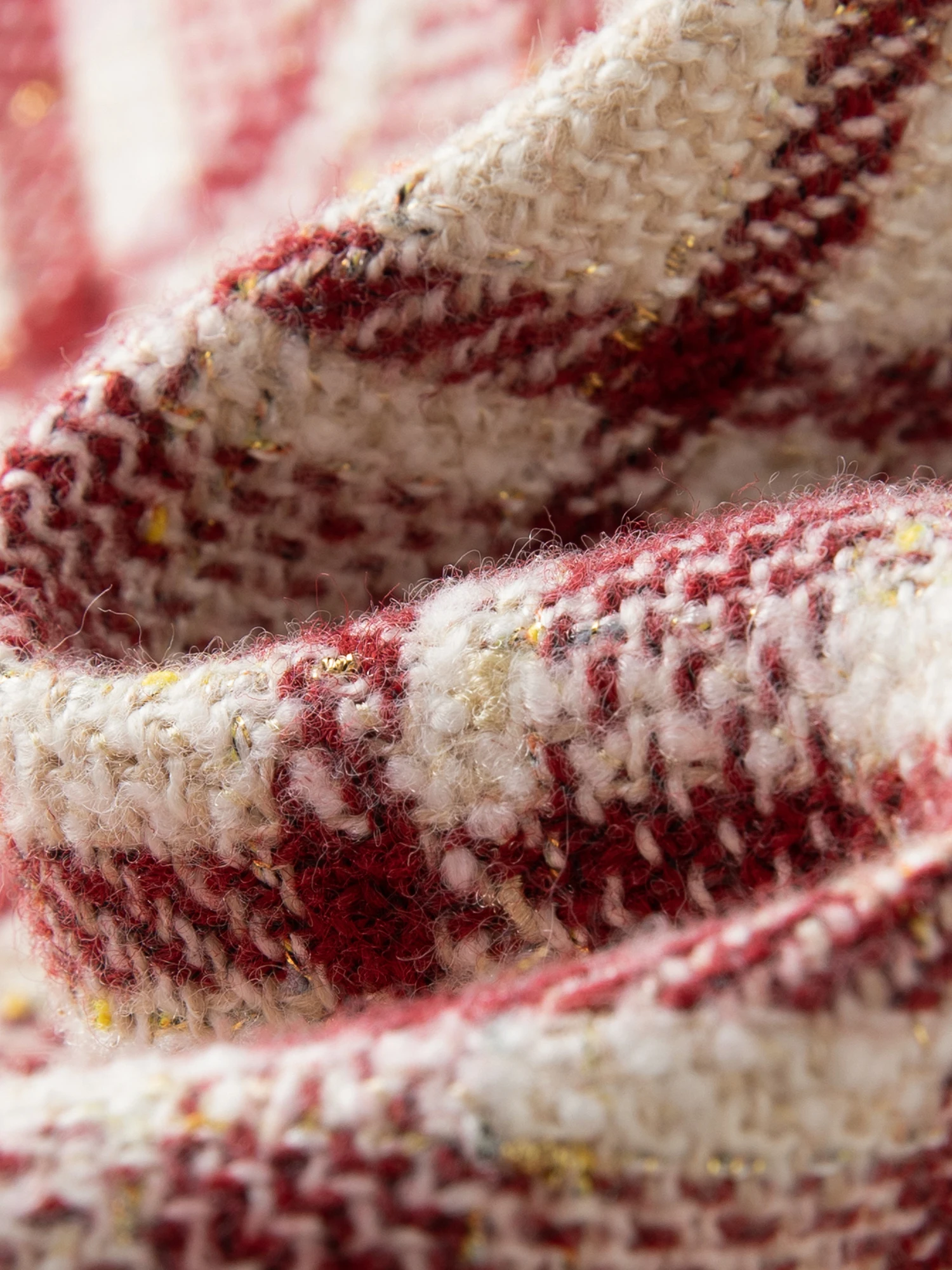 DUSHU 【Lovely Christmas】 Elegante gonna corta rossa taglie forti Vintage Retro Diamond a quadretti 2025 Inverno Nuove gonne moda donna 5