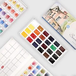 Russian White Nights 16/24 Set di colori ad acquerello solido pennello ad acquerello per principianti studenti che disegnano forniture artistiche 1