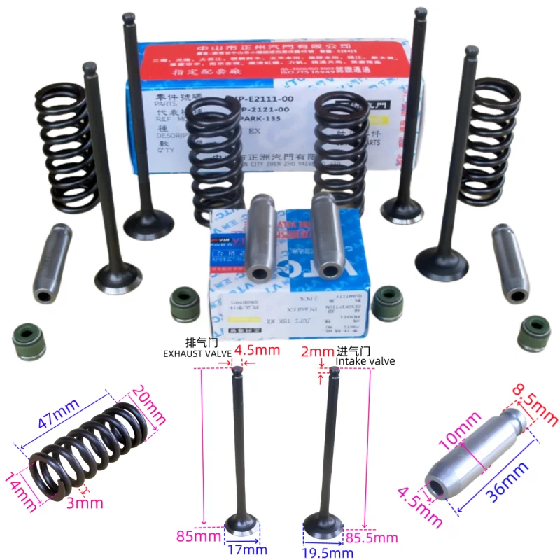 LC135 150 5YP Spark Moto Valvola di Ingresso e Scarico Guida Molla Kit Paraolio Adatto per Yamaha Jupiter MA/MX R15 V1.0 2.0 1