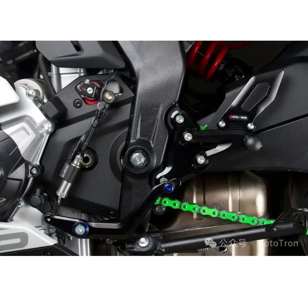 MOTO-TRON Moto CNC Set posteriore regolabile Pedane poggiapiedi poggiapiedi per cfmoto 675SR -R 2