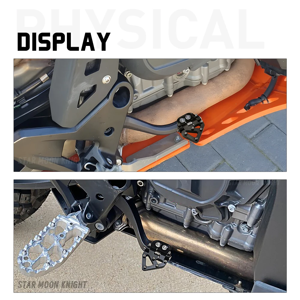 Piastra punta antiscivolo per pedale freno posteriore pieghevole per moto per 390 690 Adv 790 890 Adventure S/R 1290 Adv (2018-2025) 6