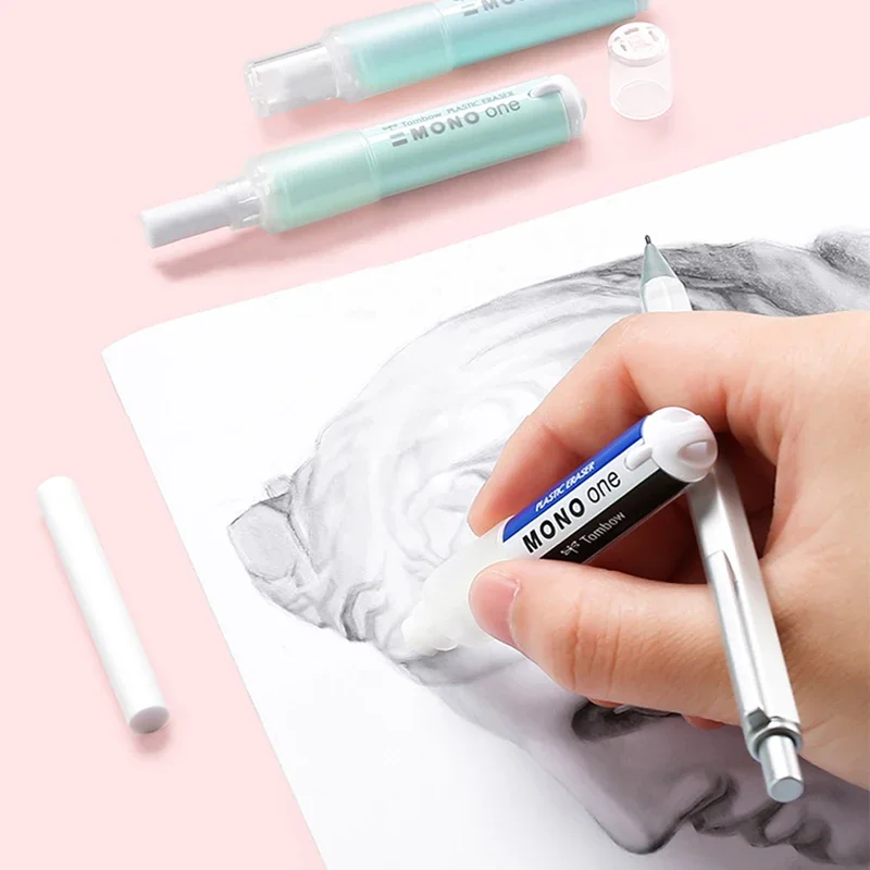 TOMBOW MONO ONE Gomma JCB-111 Studente Bambino Rossetto Gomma rotante Schizzo artistico Disegno Evidenziatore Gomma 6