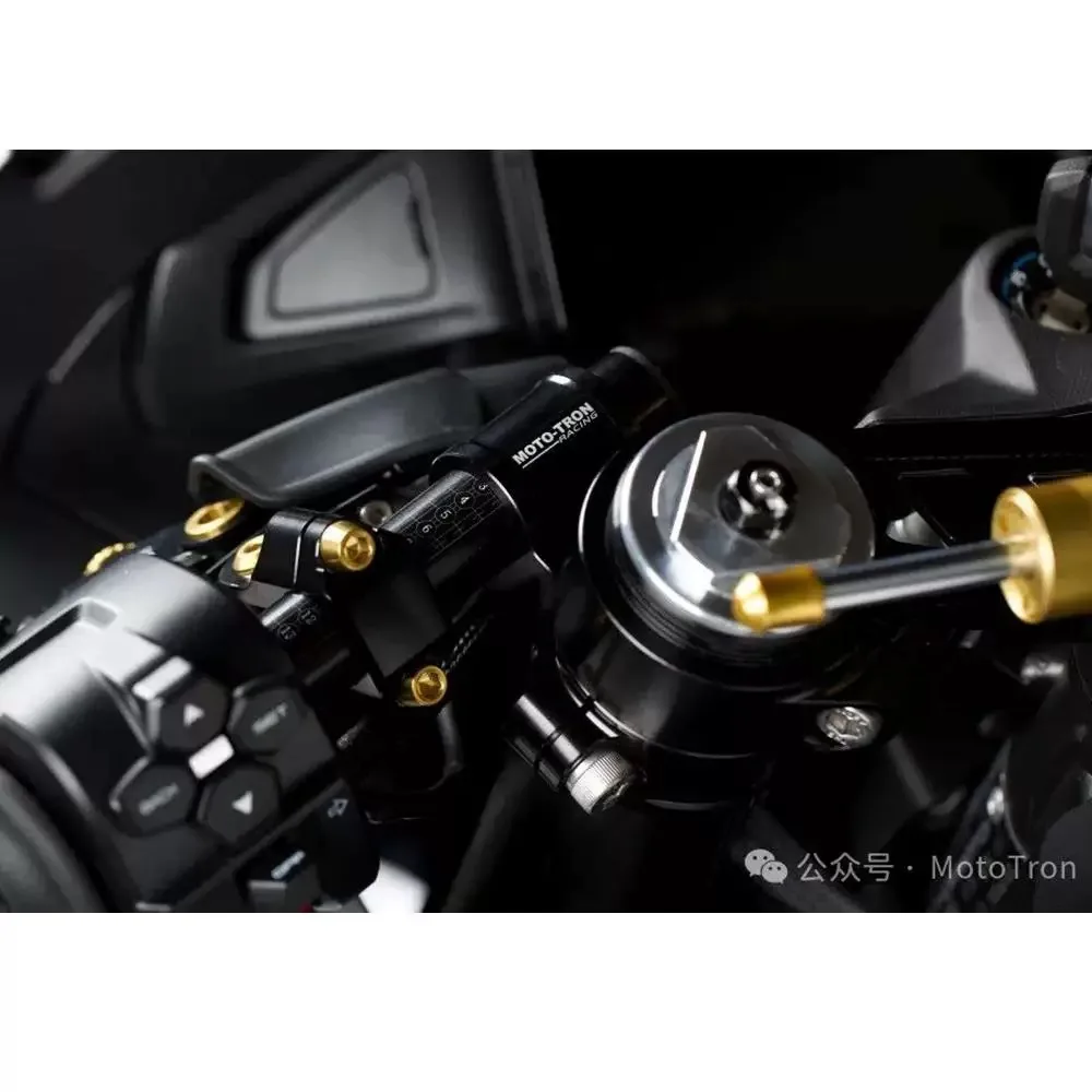 MOTO-TRON Moto CNC Set posteriore regolabile Pedane poggiapiedi poggiapiedi per cfmoto 675SR -R 5