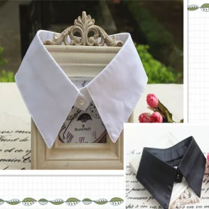 Colletto finto Donna Donna Adulto Camicia con risvolto staccabile Colletto finto Moda Tinta unita Camicetta falsa Cravatte Accessori di abbigliamento 1