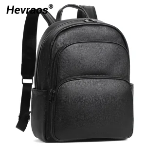 100% zaini da uomo in vera pelle di mucca moda vera pelle naturale zaino per studenti zaino ragazzo grande borsa per Laptop per Computer 1